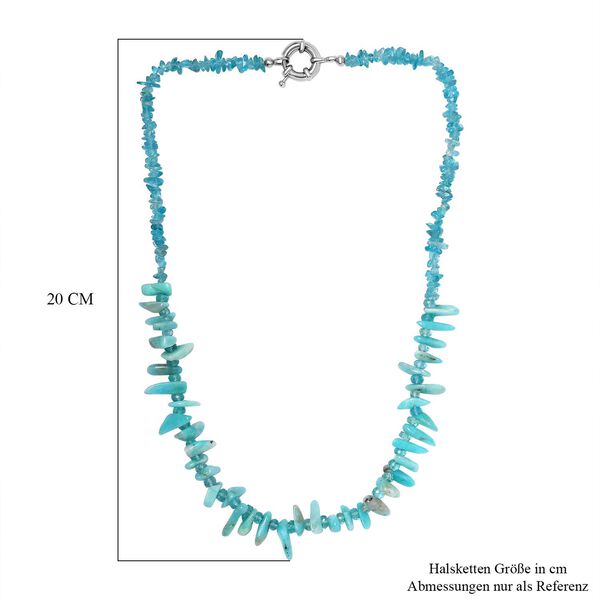 Amazonit und Apatit Halskette, 50 cm - 178,15 ct. image number 6