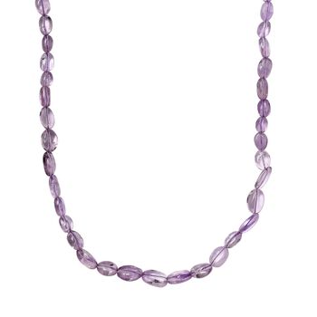 Rosa Amethyst Halskette, 45 cm - 85 ct.