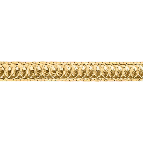 Fischgräten-Armband in vergoldetem Silber image number 1