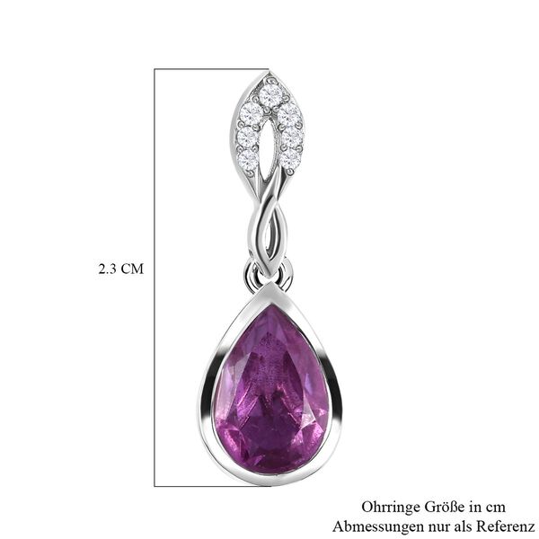 Patroke Triplett Quarz und wei&szlig;e Zirkon-Ohrh&auml;nger - 3,25 ct. image number 6