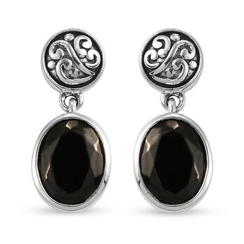 Elite Schungit-Ohrringe, 925 Silber ca. 2,43 ct