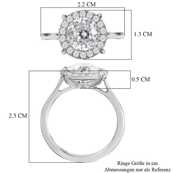 Moissanit Ring - 1,42 ct. image number 6