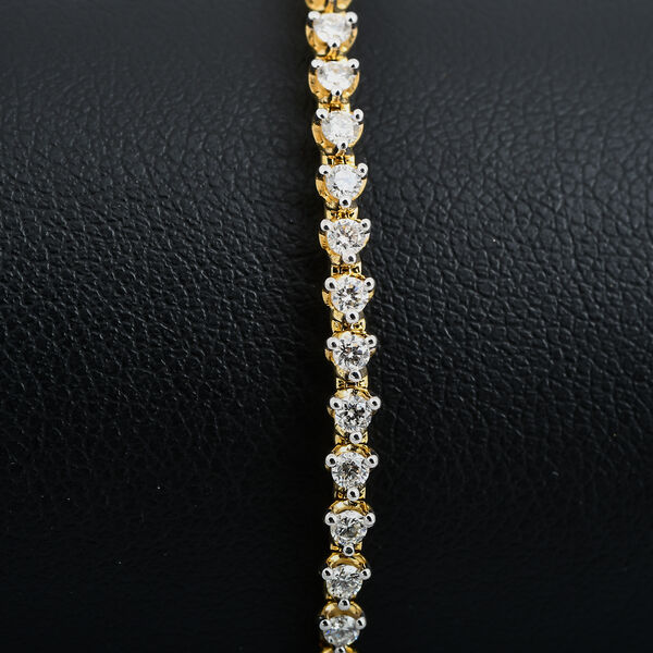 New York Kollektion - SI G-H Diamant Armband, 19 cm, 585 Gelbgold - 2 ct. image number 1