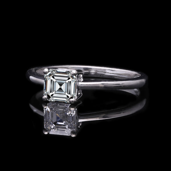 LUXURIANT IGI zertifizierter VS-D Labor Diamant Ring in 585 Wei&szlig;gold - 1 ct. image number 7