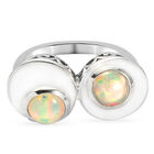 Natürlicher, äthiopischer Opal-Ring in Silber image number 0