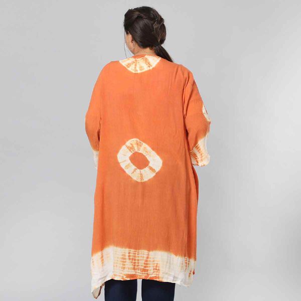 Einzigartiger Glocken&auml;rmel Kimono, Einheitsgr&ouml;&szlig;e, Orange image number 3