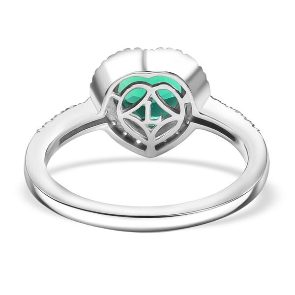 LUXURIANT AAA Labor kolumbianischer Smaragd und Labor Diamant Ring - 1,89 ct. image number 6