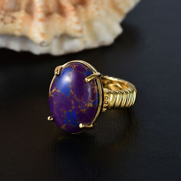 Lila T&uuml;rkis Ring - 11,53 ct. image number 2