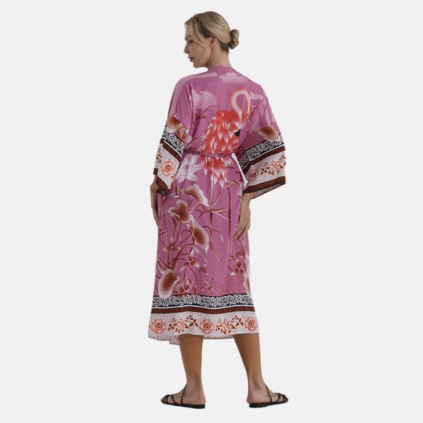   La Marey placement  print Brid  kimono image number 4