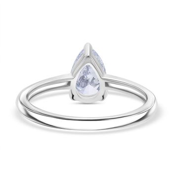 LUXURIANT IGI zertifizierter D/IF Labor Diamant Ring in 950 Platin - 1,02 ct.