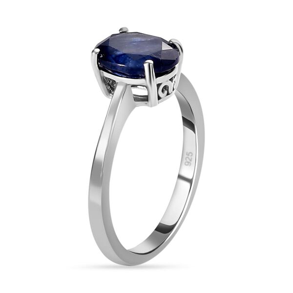 Masoala Saphir-Ring, 925 Silber platiniert, ca. 2,82 ct image number 5