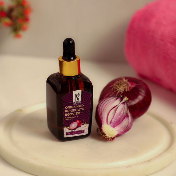 NutriGlow - natürlicher Zwiebel Haar-Nachwuch Booster, bestes Zwiebel Haar-Serum für das Haarwachstum, 50ml image number 2