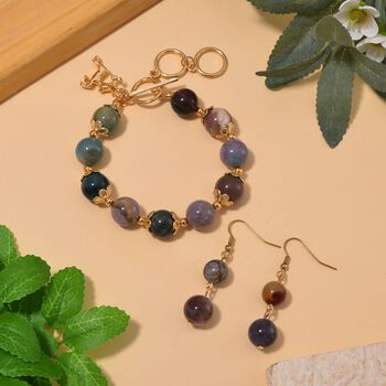 Indisches Achat-Schmuckset - 185 ct.