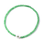 JARDIN-KOLLEKTION Perlmutt und Grüne Jade, Natürlicher Chromdiopside Halskette 50 cm 925 Silber rhodiniert ca. 279,65 ct