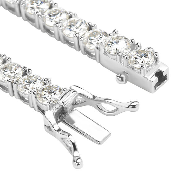 Moissanit-Armband, ca. 19 cm, 925 Silber platiniert ca. 9,75 ct image number 5