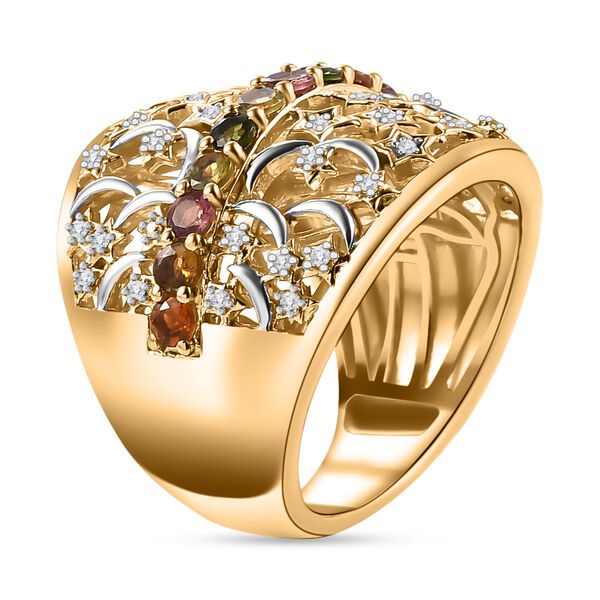 GP Celestial Kollektion- AA Multi-Turmalin, Zirkon und Kanchanaburi blauer Saphir Ring  - 1,27 ct. image number 5