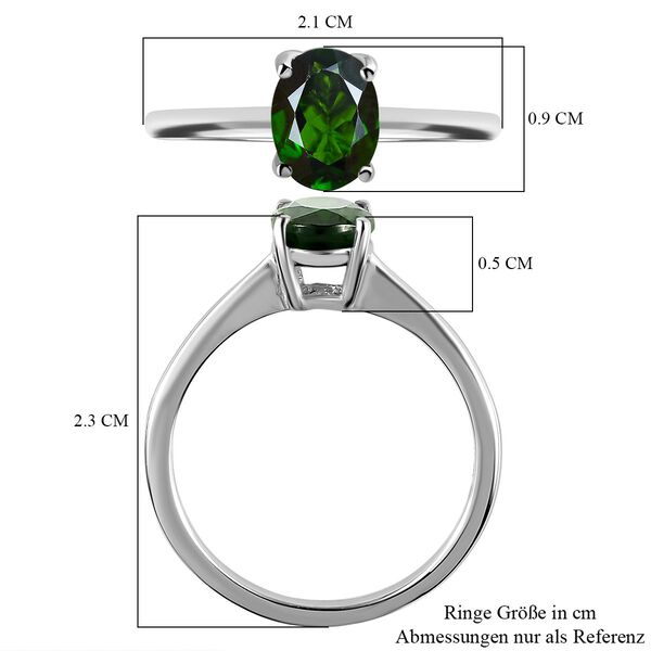 Natürlicher Chromdiopsid-Ring - 1,27 ct. image number 7