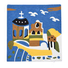 Kissenbezug mit Picasso-inspirierter Stickerei, 100% Baumwolle, 43x43cm, Stadt image number 2