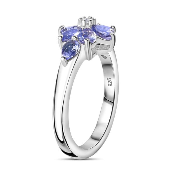 Tansanit und Zirkon Ring - 1,16 ct. image number 5