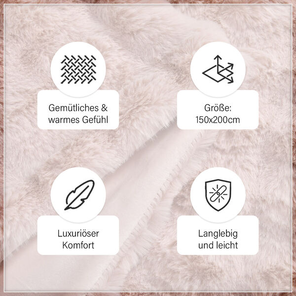 Luxus Edition Premium Decke, rosa image number 4