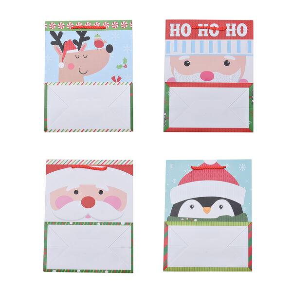 12er-Set Geschenkt&uuml;ten, Weihnachtsmotiv, Gr&ouml;&szlig;e S (18x10x23 cm), M (32x12x26 cm), und L (31x12x42 cm), Mehrfarbig&nbsp; image number 3