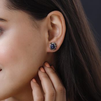 GP Celestial Dream Kollektion - Blaue Stern Saphir, Kanchanaburi blauer Saphir und Mehrfach-Turmalin-Ohrringe - 6,96 ct.