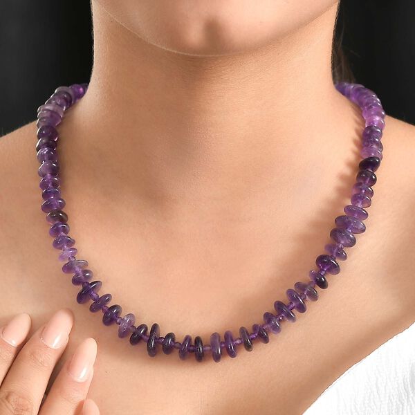 Afrikanische Amethyst-Halskette, 50 cm - 240 ct. image number 3