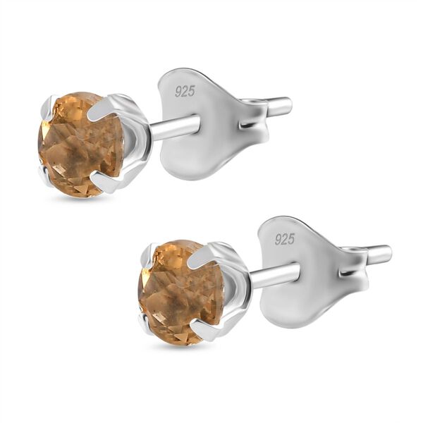 3er-Set- Himmelblaue Topas, Citrin und schwarze Spinell-Ohrringe image number 8