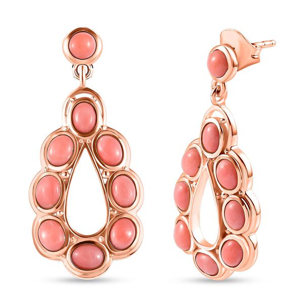 AA Oregon Pfirsich Opal-Ohrh&auml;nger - 2,57 ct. image number 4