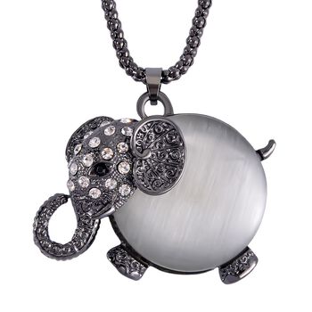 Schwarz-Wei&szlig; Kristall und Wei&szlig;es Katzenauge Halskette, ca. 70cm, ca. 20.00 ct