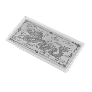 999er Silberfolie mit Drachenmotiv, 1 Gramm