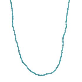 Amazonit Halskette ca. 50 cm 925 Silber rhodiniert ca. 30,50 ct