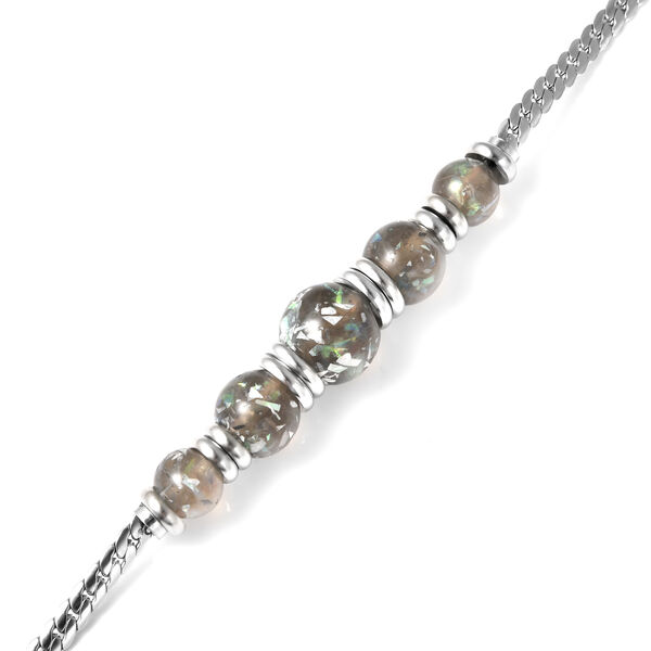 Simuliertes Opal-Armband in Silberton image number 4