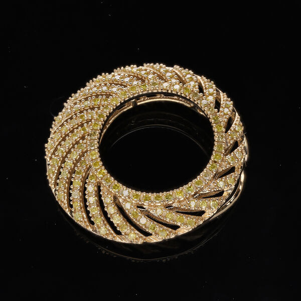 Gelber Diamant-Anhänger - 0,50 ct. image number 6