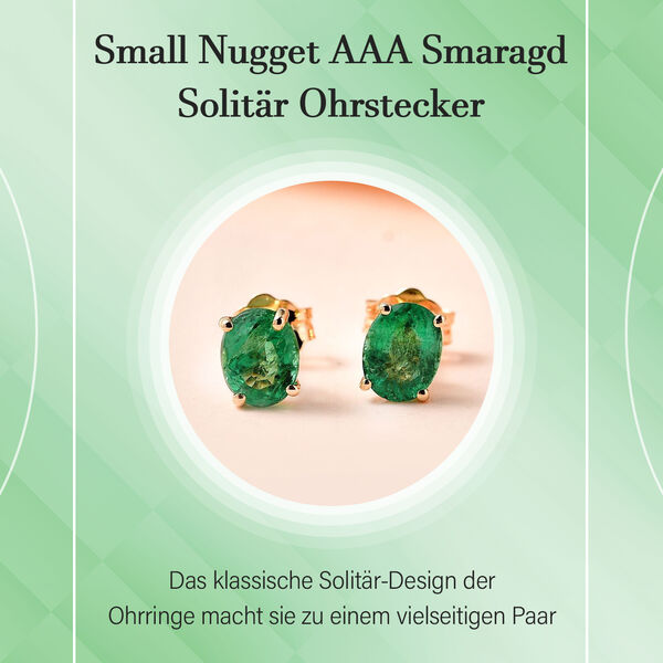 AAA Smaragd Ohrstecker - 0,70 ct. image number 7
