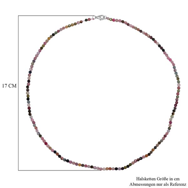 Mehrfarbige Turmalin-Halskette, 50 cm - 32,50 ct. image number 5