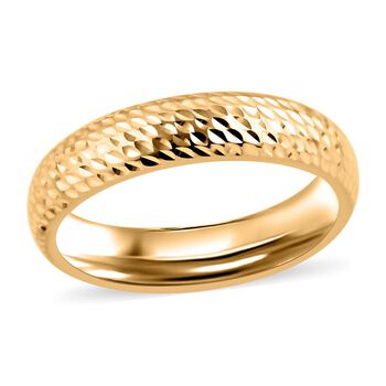 Strukturierter Bandring in 750 Gold