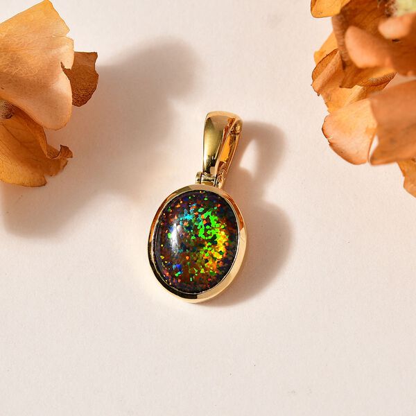 Labor schwarzer Opal-Anh&auml;nger - 1,94 ct. image number 2