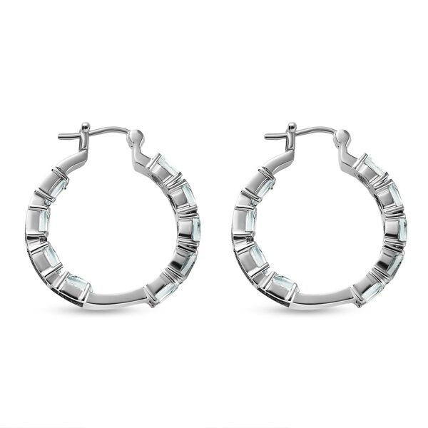 Himmelblaue Topas-Inside-Out-Creolen image number 4