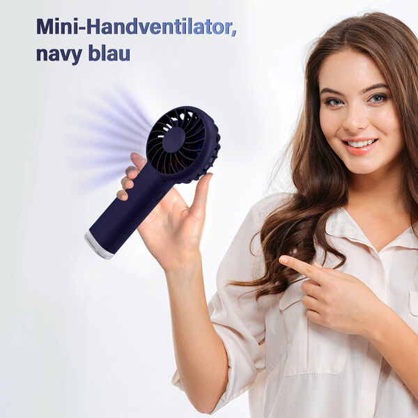 Mini-Handventilator, navy blau image number 11