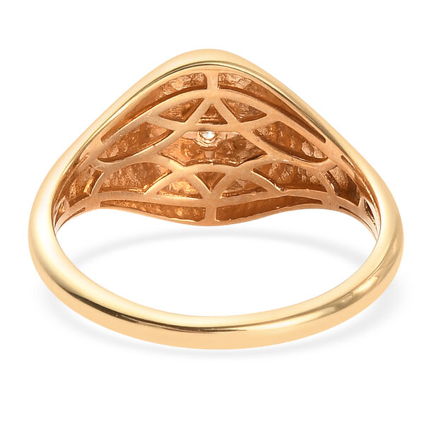 Diamant Ring 925 Silber 585 Vergoldet image number 5