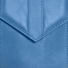 100% echte Leder Crossbody Handy-Brieftasche mit RFID Schutz, Blau image number 3