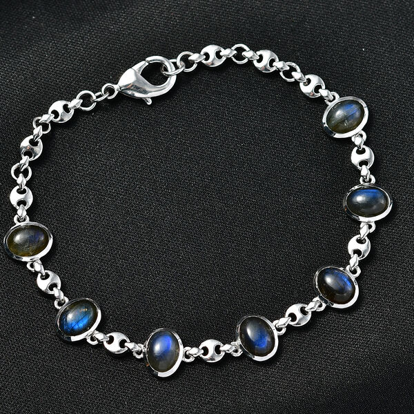 EVER TRUE AAA Labradorit Armband ca. 19 cm Nickelfreies Messing ca. 10,81 ct. image number 1