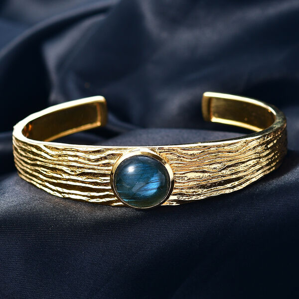 EVER TRUE AAA Labradorit Armreif ca. 19 cm Nickelfreies Messing ca. 11,11 ct. image number 2