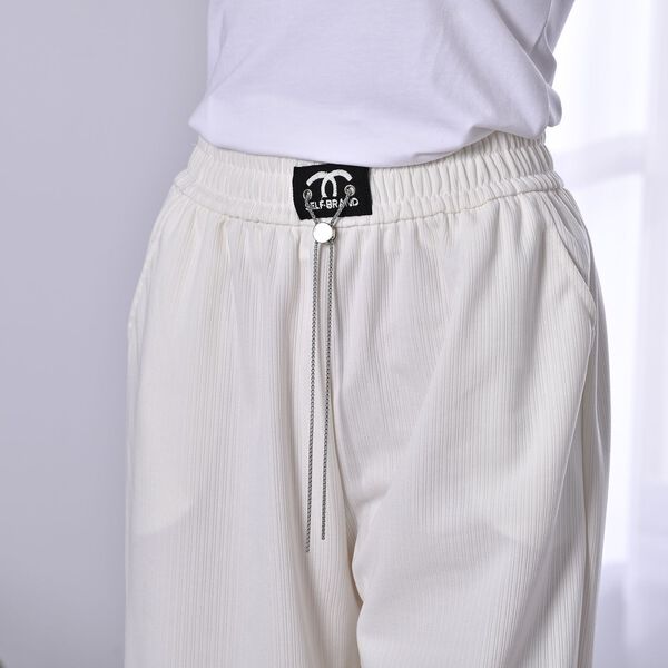 Strickhose f&uuml;r Damen mit Metallketten, Einheitsgr&ouml;&szlig;e, Wei&szlig; image number 4