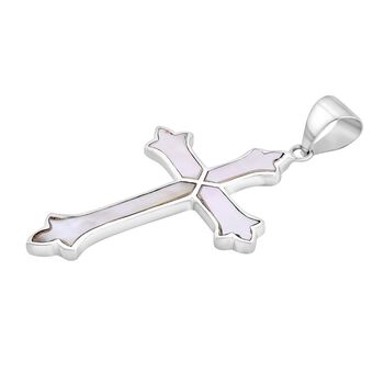 Royal Bali Kollektion- Perlmutt Kreuz Anh&auml;nger