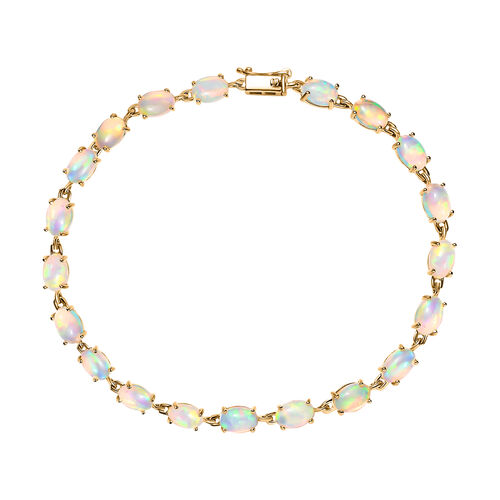 AAA Natürliches, äthiopisches Welo Opal-Armband in 375 Gold image number 0