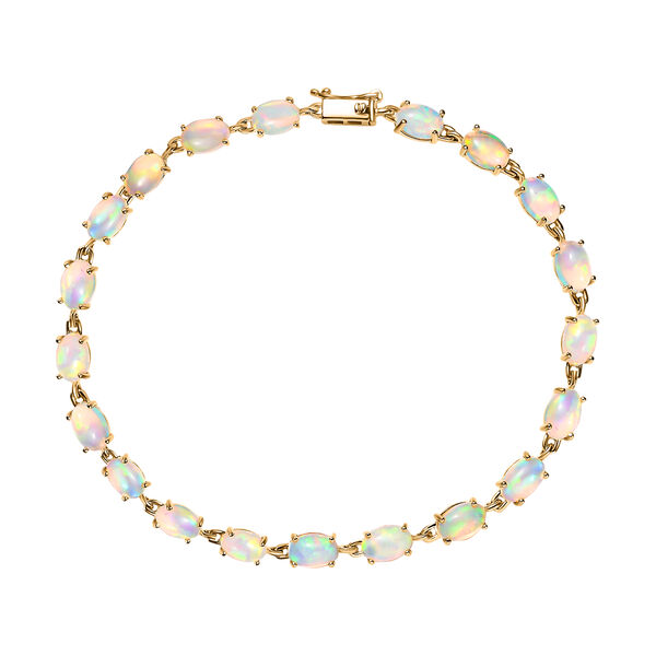 AAA Natürliches, äthiopisches Welo Opal-Armband in 375 Gold image number 0