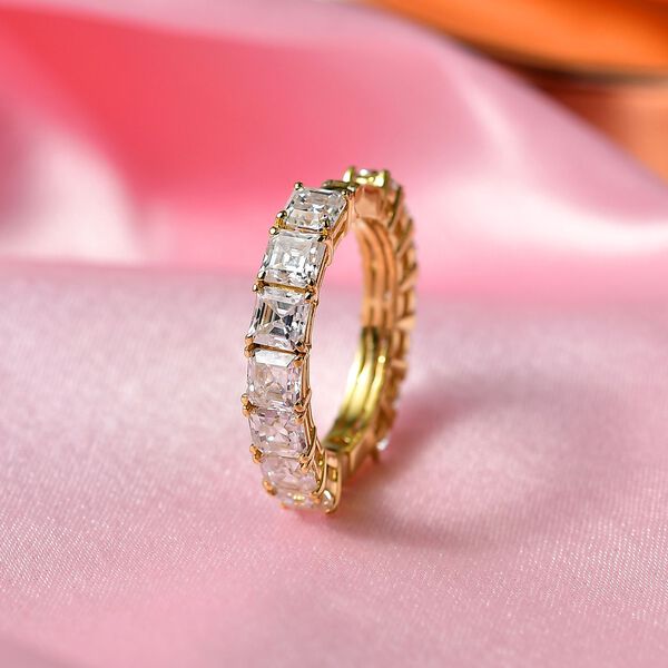 D'Joy Moissanit Ring, 925 Silber 750 Gelbgold Vermeil - 3,51 ct. image number 1