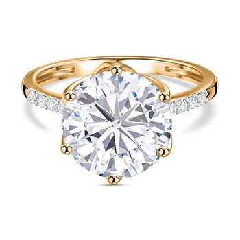 Moissanit Ring, ca. 4,78 ct.